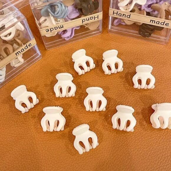 10pcs Mini Octopus Clips Plastic Hair Claw Handmade - Picture 1 of 2